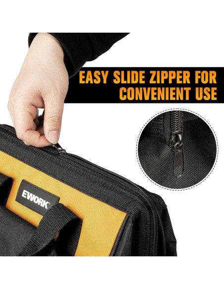 Bolsa de herramientas EWORK EK-12BAG 33x17x22cm 3 bolsillos