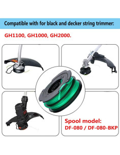Carrete Reemplazo 30 pies LIYYOO DF-080 para Black Decker 2