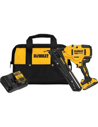 Clavadora de Acabado DEWALT 20V Angulada 15GA Batería