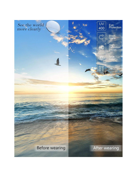 Gafas de sol polarizadas LVIOE para mujeres con diseño de mariposa Gafas de sol polarizadas LVIOE para mujeres con diseño de mariposa