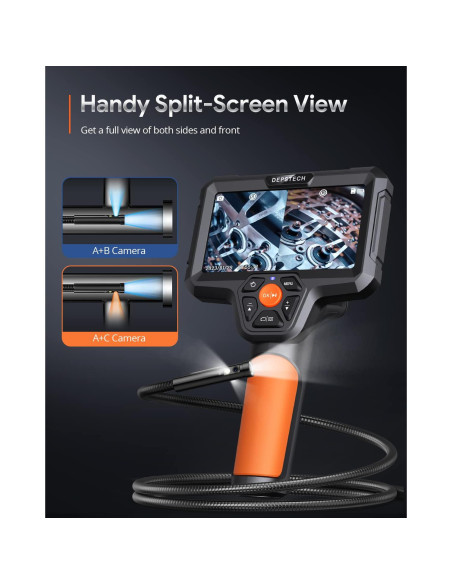 Borescope DEPSTECH DS580, Cámara Inspección 5" HD 1080P