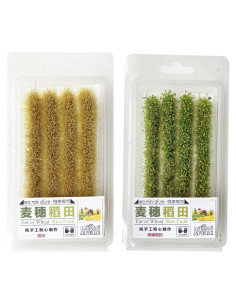 Cayway Campo de Arroz Estático para Dioramas 10 cm - 2 Cajas