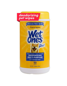 Toallitas Desodorantes Wet Ones para Perros 50 Unidades