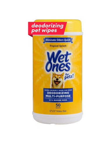 Toallitas Desodorantes Wet Ones para Perros 50 Unidades