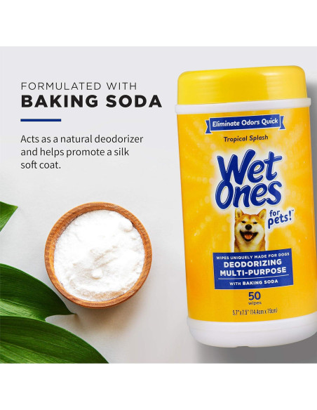 Toallitas Desodorantes Wet Ones para Perros 50 Unidades