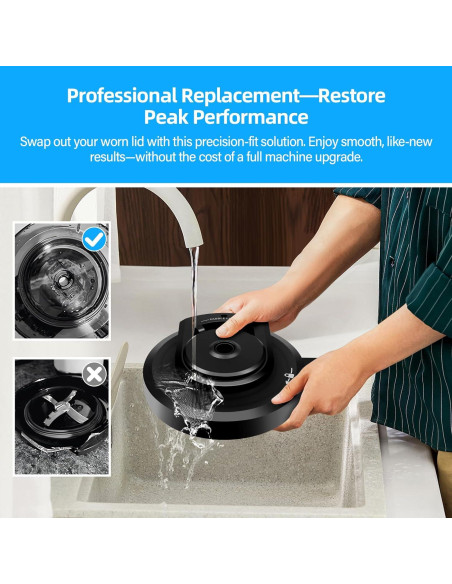 Tapa de Tazón Exterior Kitchests para Ninja CREAMi 0.22 kg