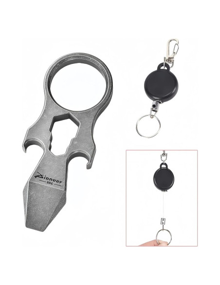 Llave Multi-herramienta Titanio GHY0158A-1 con Abrebotellas