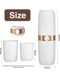 Contenedor de Cepillo de Dientes QWDVKZQ Reutilizable 300g 2