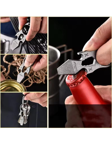 Llave Multi-herramienta Titanio GHY0158A-1 con Abrebotellas