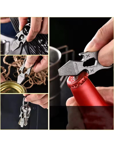 Llave Multi-herramienta Titanio GHY0158A-1 con Abrebotellas
