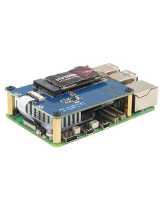 Placa Periférica PCIe M300 para Raspberry Pi 5 - Soporte M.2 NVMe