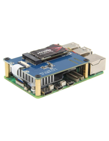 Placa Periférica PCIe M300 para Raspberry Pi 5 - Soporte M.2 NVMe