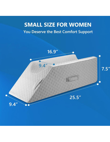 Cojín Elevador de Piernas Forias Espuma Viscoelástica 64.8x23.9 cm