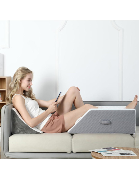 Cojín Elevador de Piernas Forias Espuma Viscoelástica 64.8x23.9 cm