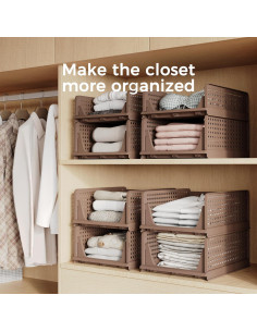 Organizadores de Closet Plegables Pinkpum 4 Piezas 42.2x33.4x18.6cm 2