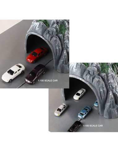 Modelo de Escenario NWFashion Túnel Rocoso 1:160 para Tren