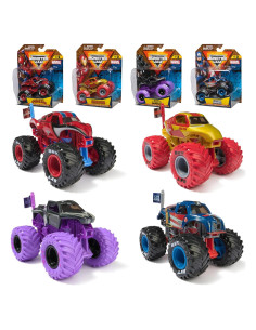 Paquete de 4 Camiones Monstruo Marvel Monster Jam 1:64