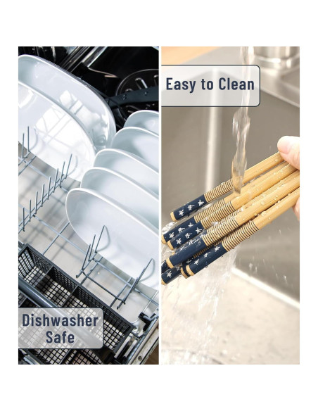 100 Pares de Palillos de Bambú Reutilizables 24 cm LOROTOCO