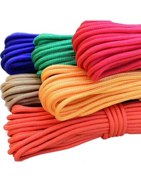 Paquete de 10 Cuerdas Paracord Yimaa 3 m 4 mm Colores Variados