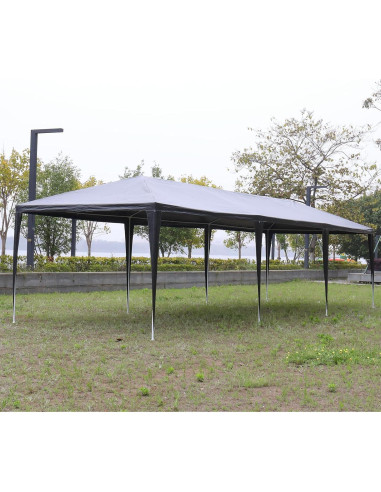 Carpa de Fiesta Exterior 3x9m ANTSKU Negra con Paredes Removibles
