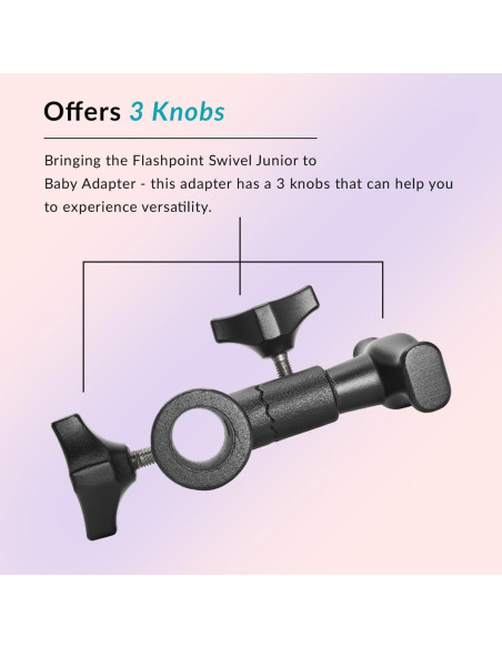 Adaptador Flashpoint Junior a Baby - Hierro Ajustable 1.36kg