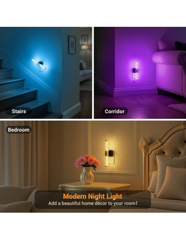 Luz Nocturna JandCase RGB con Sensor y Regulador 9.14cm