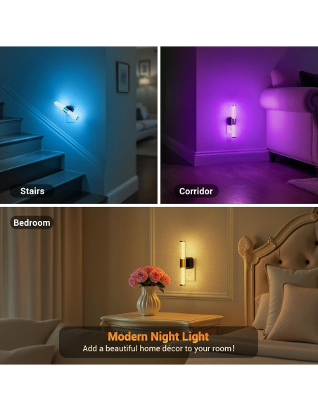 Luz Nocturna JandCase RGB con Sensor y Regulador 9.14cm