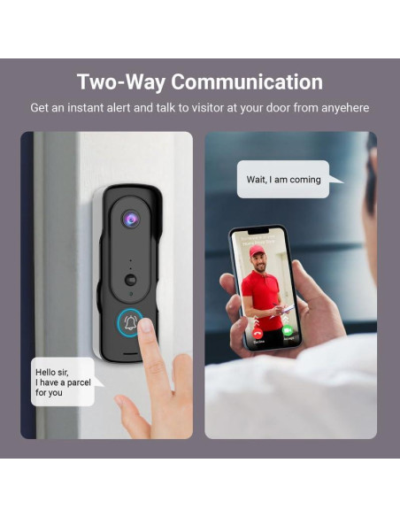 Cámara Timbre Video Inalámbrica Swankiz VD200 1080P HD