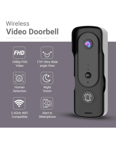 Cámara Timbre Video Inalámbrica Swankiz VD200 1080P HD