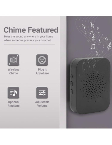 Cámara Timbre Video Inalámbrica Swankiz VD200 1080P HD