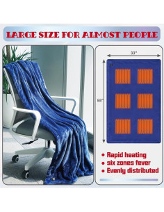 Manta Calentada a Batería KADORVA 139.7x83.8cm Sin Cable 2