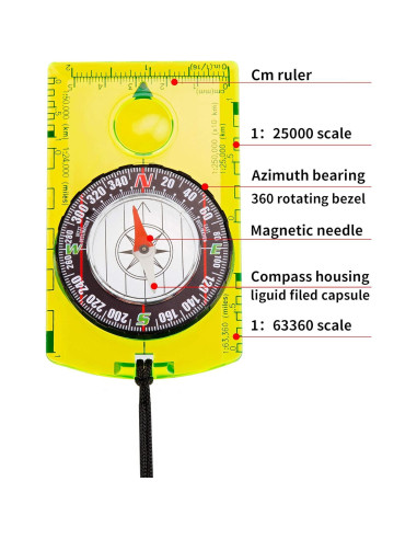 4 Brújulas Gejoy para Senderismo y Camping Niños
