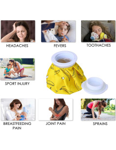 Bolsas de Hielo Reutilizables VOPOCO para Terapia Fría y Caliente 2