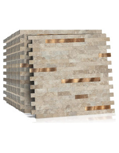 10 Azulejos de PVC Autoadhesivos Mijaro Beige 29.21x29.97 cm