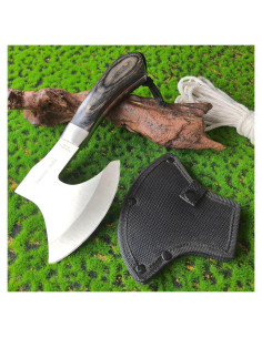 Hacha de Camping Doom Blade 25.4 cm, Tomahawk Táctico con Funda