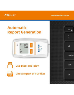 Registrador de Datos de Temperatura Elitech Tlog 10 USB PDF 2