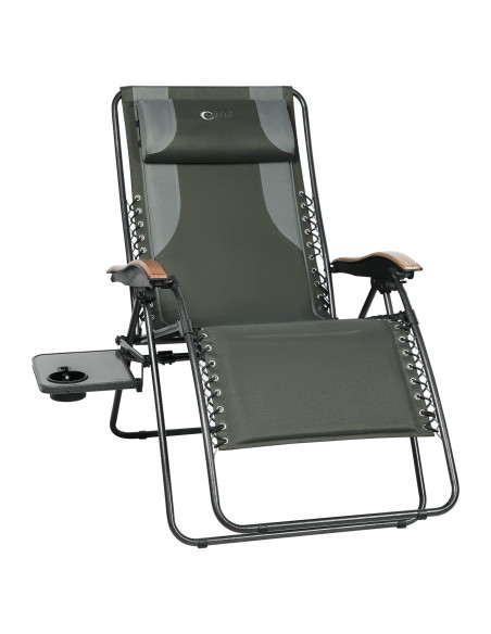 Silla de Patio Reclinable Portal XL con Cojines y Porta Vasos