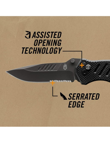 Cuchillo de bolsillo Gerber G0594 Táctico Minimalista 8.26 cm