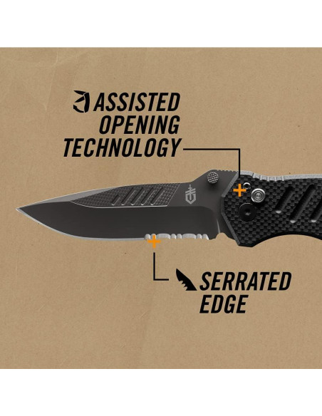 Cuchillo de bolsillo Gerber G0594 Táctico Minimalista 8.26 cm