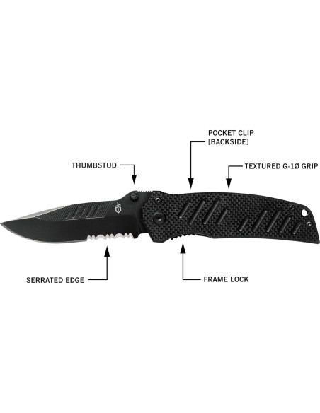 Cuchillo de bolsillo Gerber G0594 Táctico Minimalista 8.26 cm