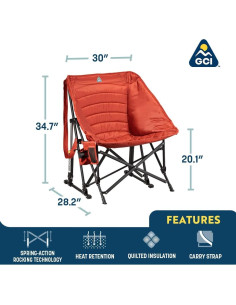 Silla Mecedora Portátil GCI Outdoor Puff Rocker Amatista 2