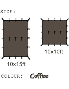 Lona Impermeable KALINCO 3x3m para Camping y Senderismo 2
