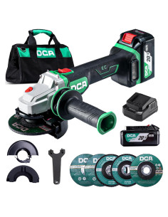 Amoladora Angular DCA 20V 4-1/2" 630W Batería 4.0Ah