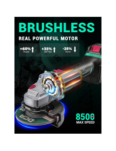 Amoladora Angular DCA 20V 4-1/2" 630W Batería 4.0Ah 2