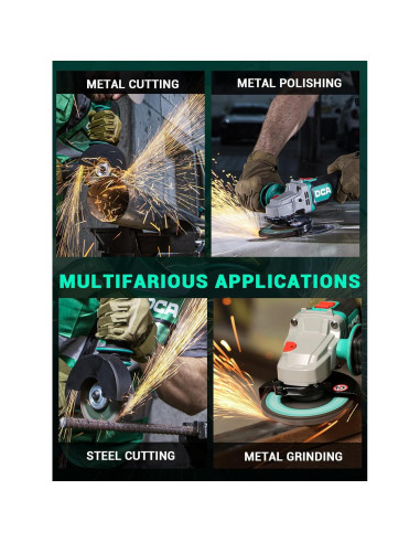 Amoladora Angular DCA 20V 4-1/2" 630W Batería 4.0Ah