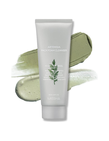 Limpiador Espumoso 2-en-1 MISSHA Artemisia 150ml - Facial y Mascarilla