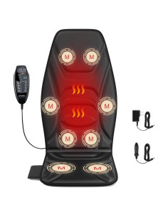 Masajeador de Espalda Comrelax con Calor y 8 Motores - Alivio Muscular