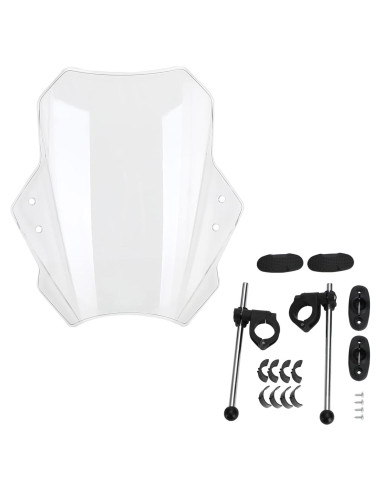 Parabrisas Universal Ajustable Areyourshop para Motocicleta 22-28MM