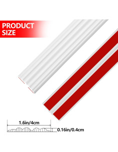 Protector de Esquinas de Pared Yonilarey 6.1m Autoadhesivo Blanco 2