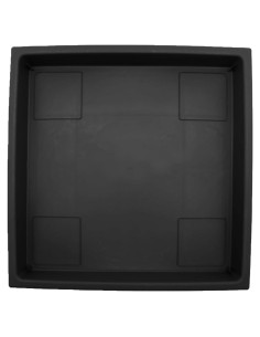Plato Cuadrado para Maceta The HC Companies 28 cm Negro